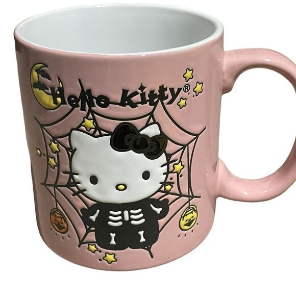 Hello Kitty Other - Hello Kitty Pink Halloween Coffee Cup Mug NEW